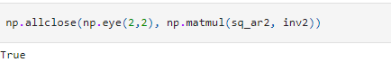 Equality of NumPy arrays