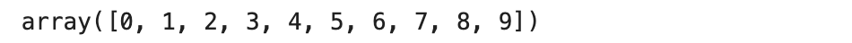 Using np arange Method with Python List