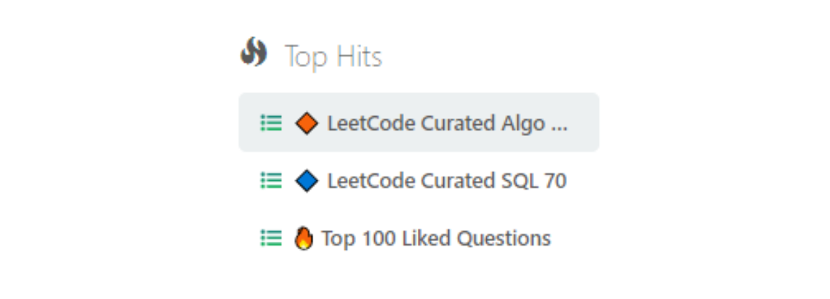 LeetCode Top Hits for Data Science