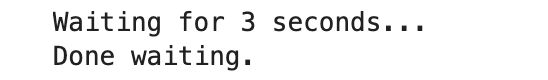 Python Wait Method for Simple Delays