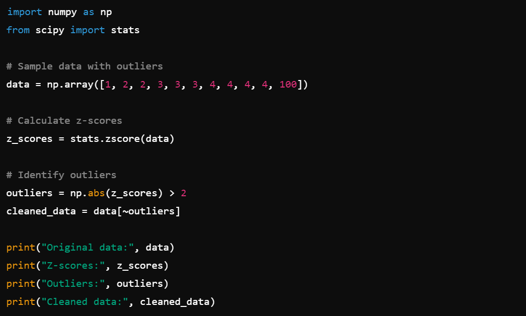 Scipy in Data Cleaning