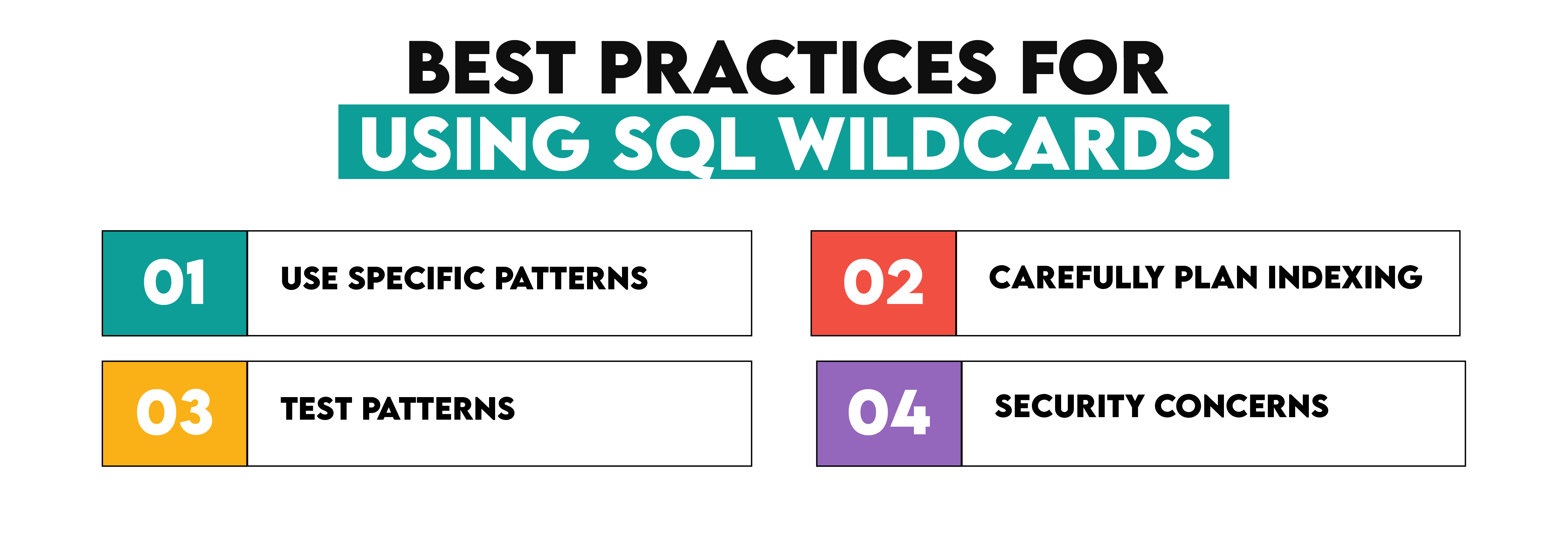 Best Practices for Using Wildcards in SQL