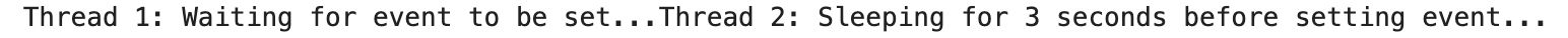 Python Wait Method for Synchronizing Threads