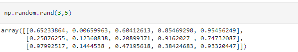 specify the shape of the resulting array