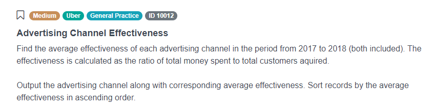 Python Pandas Interview Questions for Advertising Channel Effectiveness