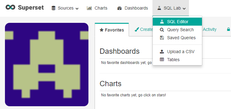 SQL Lab Menu
