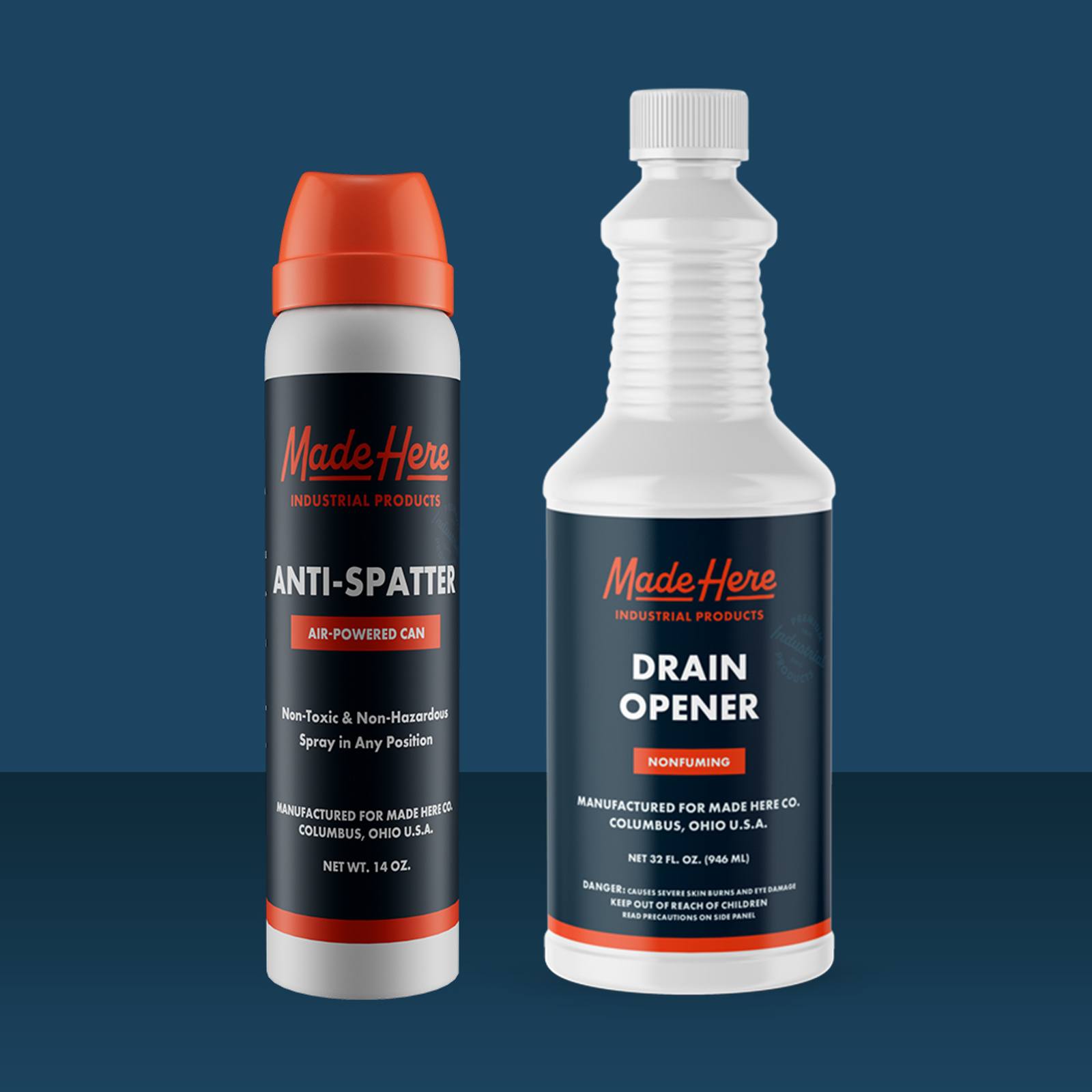 Made Here Co bottle labels