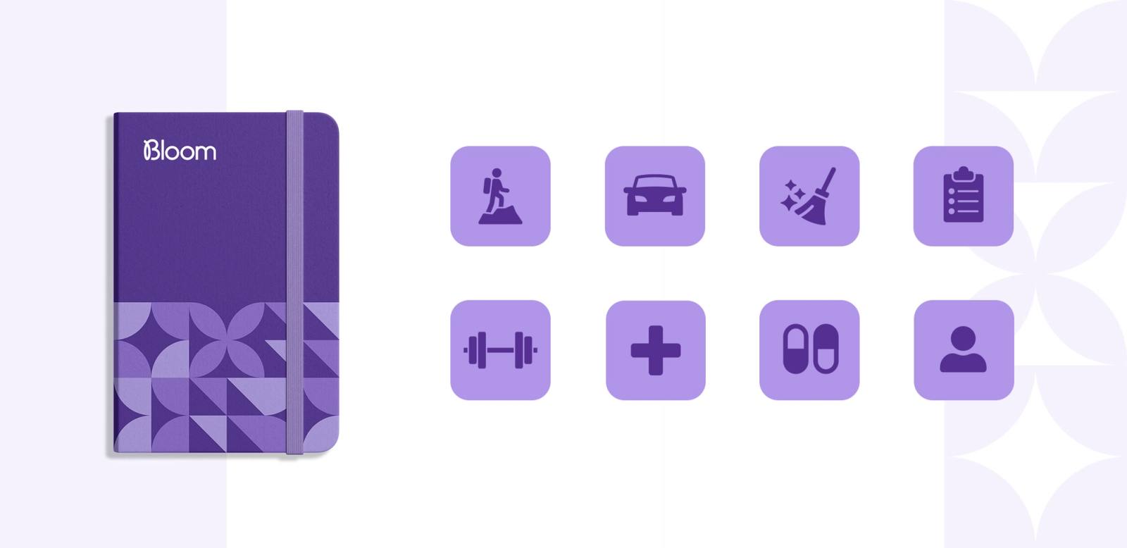 Bloom notebook and icon style