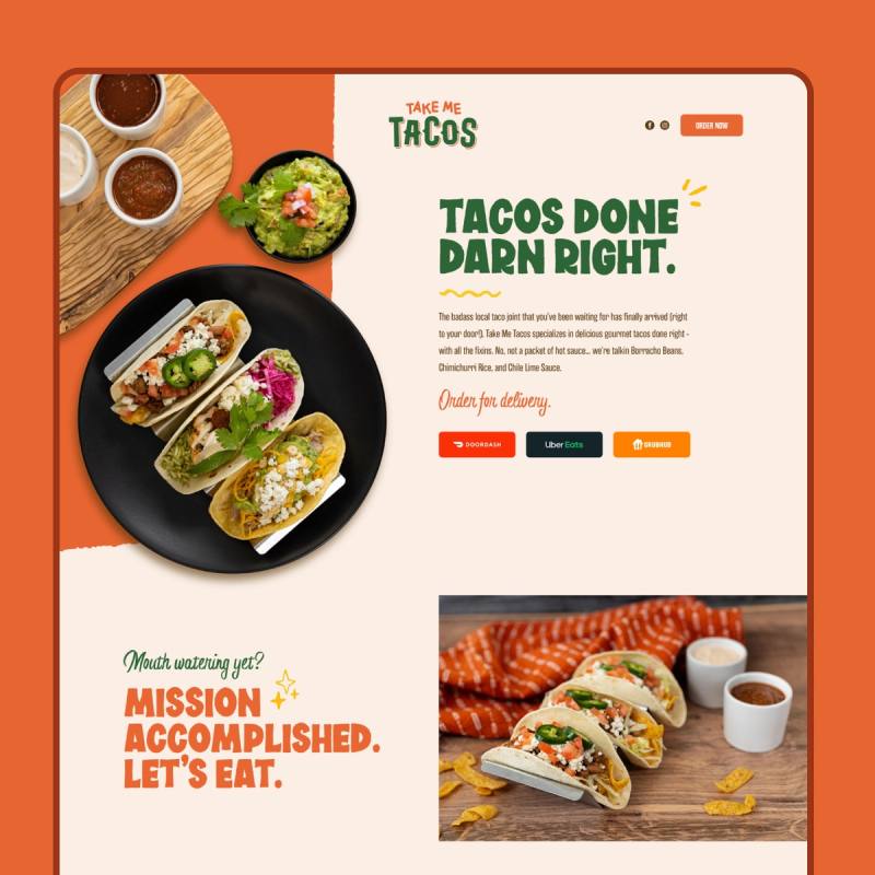 Take Me Tacos Website