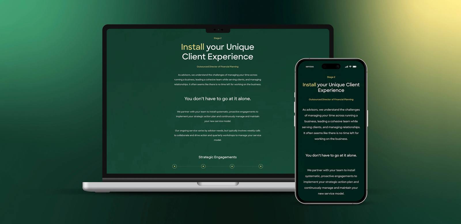 Adviceguide website mockup laptop and mobile