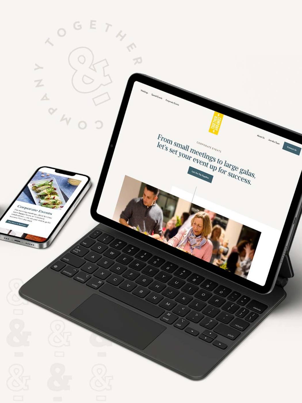The Together & Co. website displayed on various devices