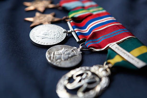 Medal Ribbon with Military British Medals
