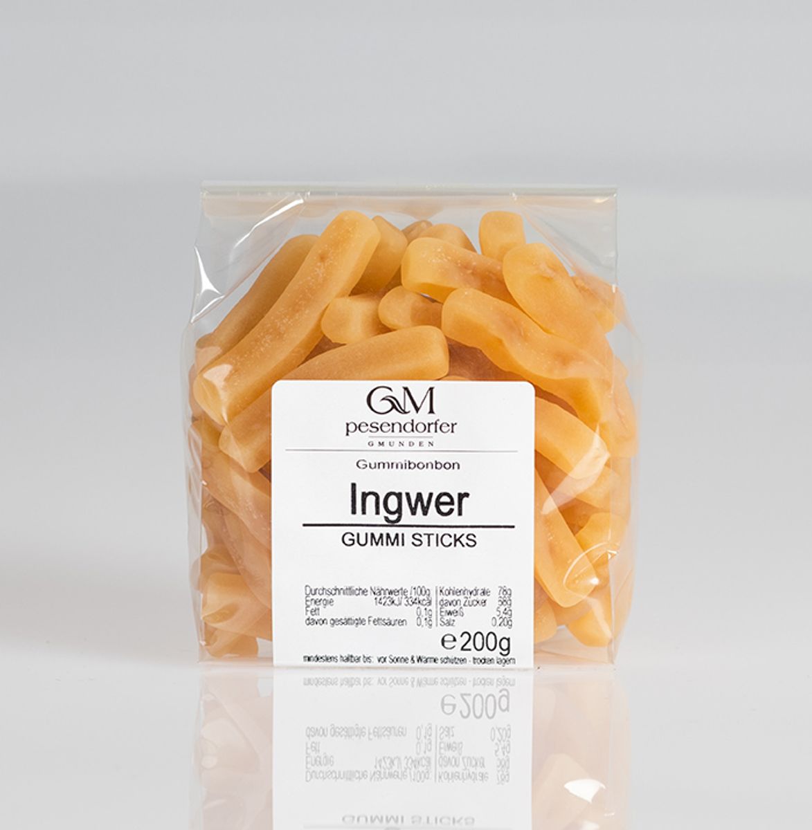 Ingwer Gummi Sticks