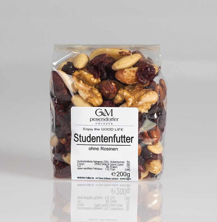 Studentenfutter ohne Rosinen