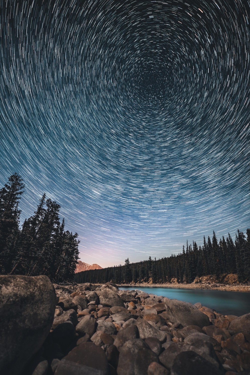 Star Trails Over Jasper — gallery image