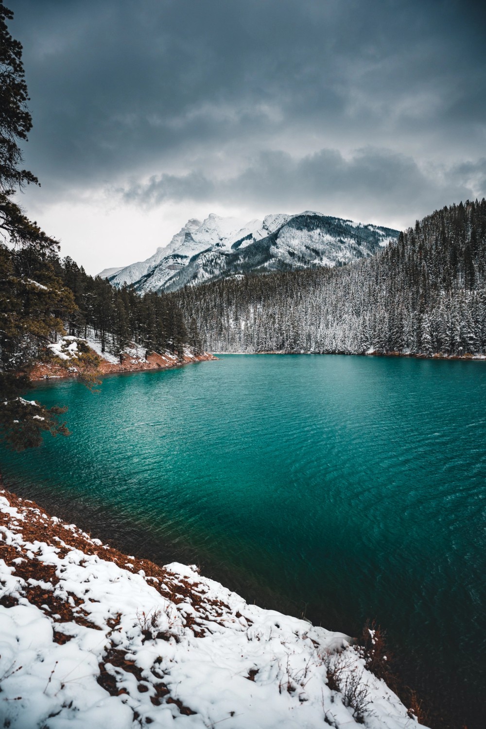 Lake Minewanka First Snowfall — gallery image