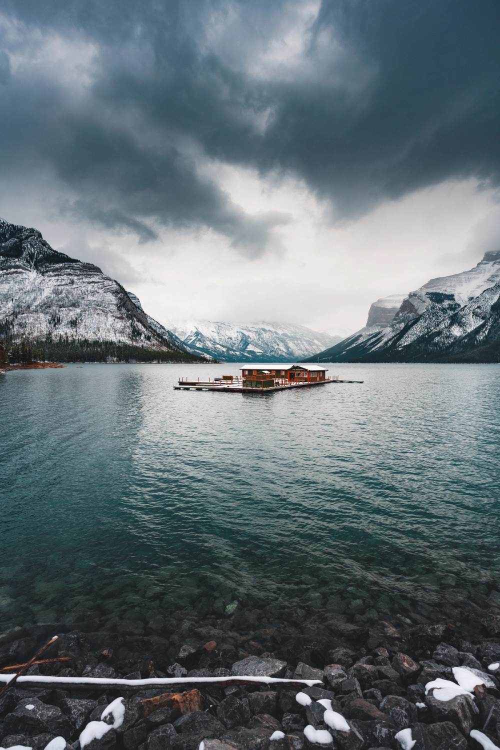Lake Minewanka First Snowfall — gallery image