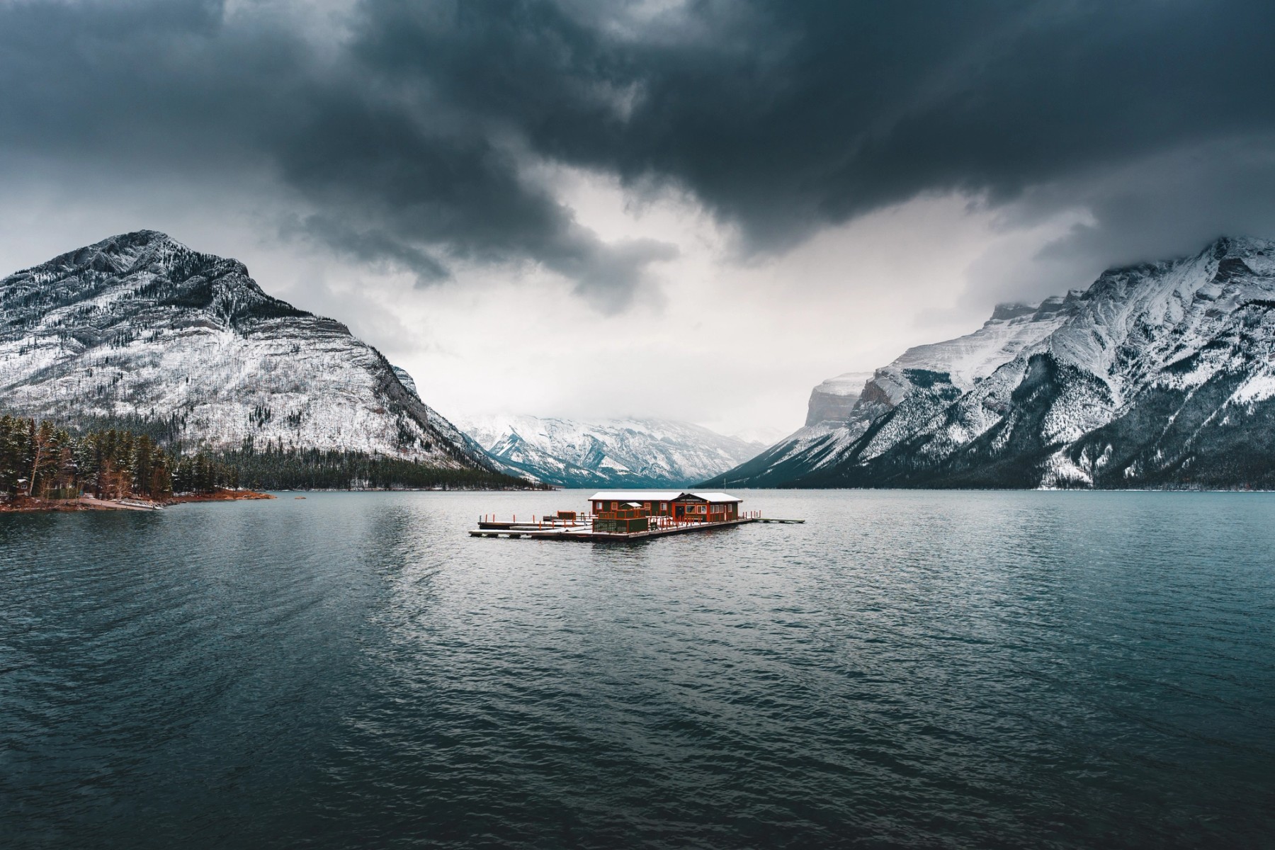 Lake Minewanka First Snowfall — gallery image