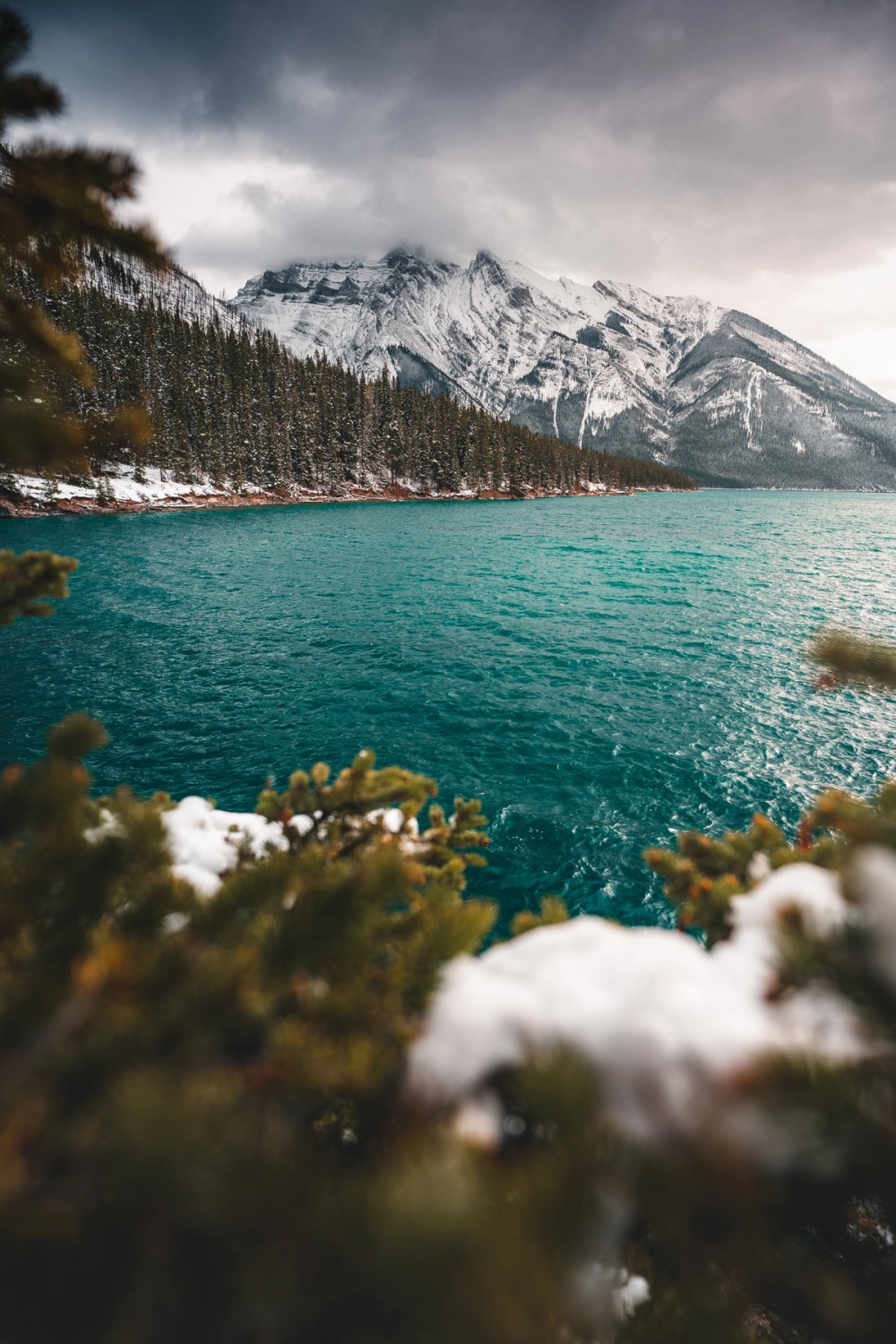 Lake Minewanka First Snowfall — gallery image