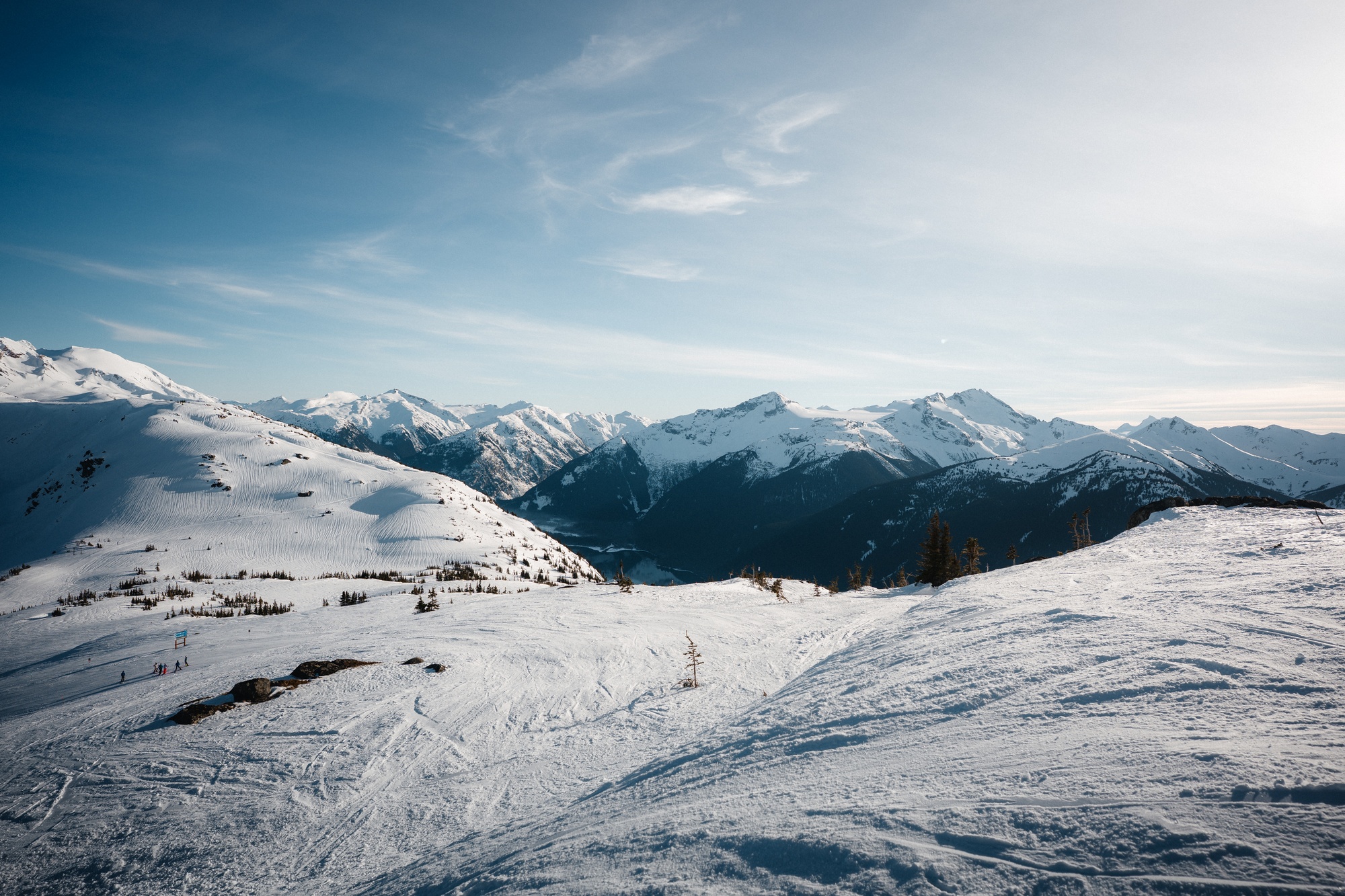 Whistler Mountain Peak Skiing