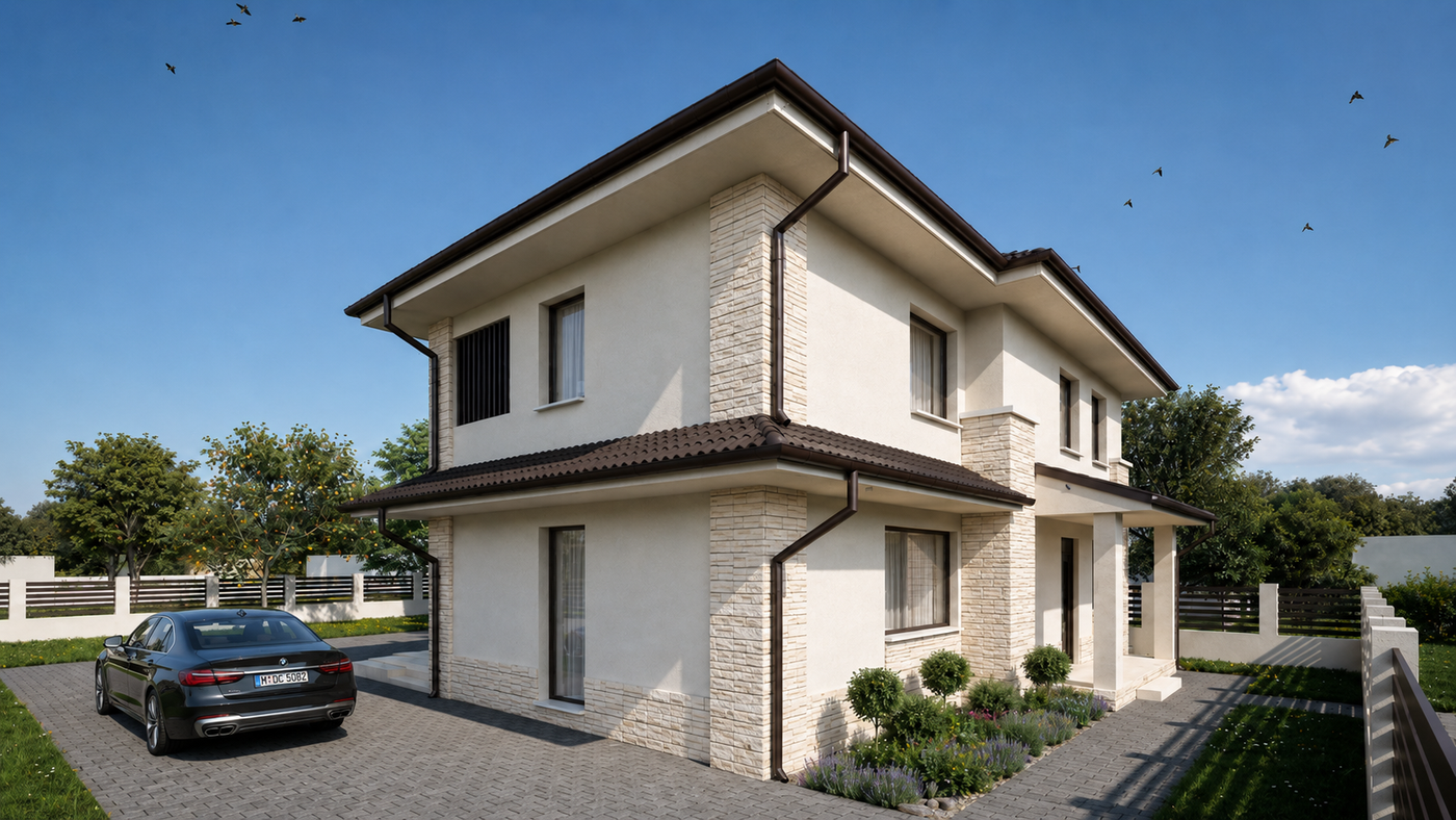 Kétszintes családi ház - 3. kép
