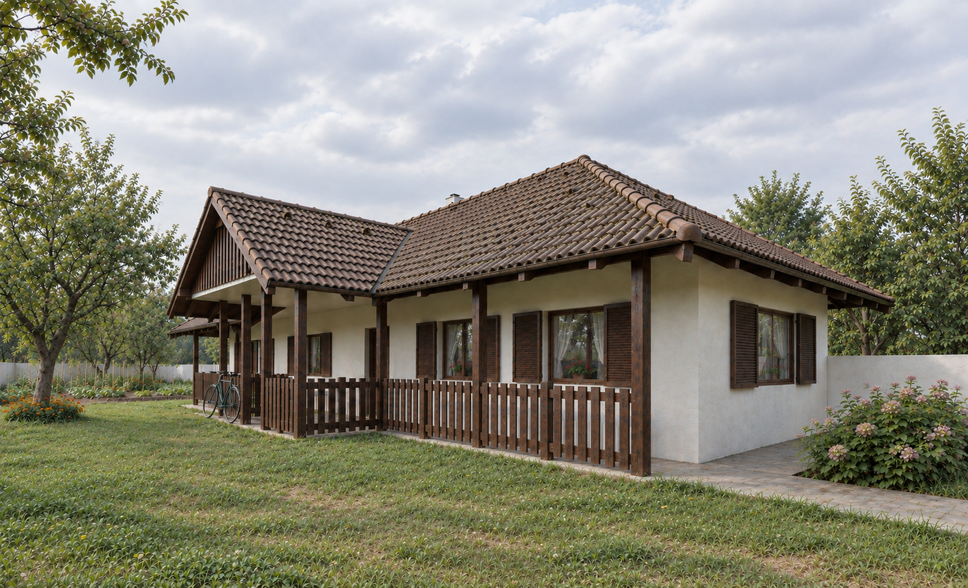 Vályogház átalakítás és bővítés - 4. kép