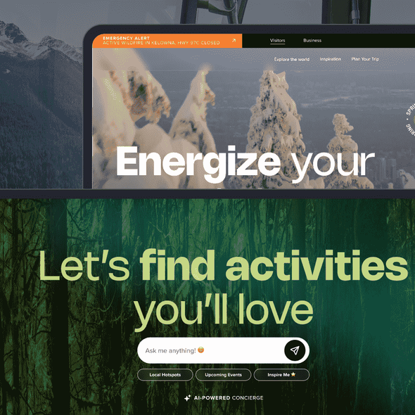 AI Concierge for North American City Tourist Web Guide