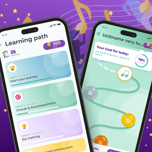 React Native Music Learning Mobile App