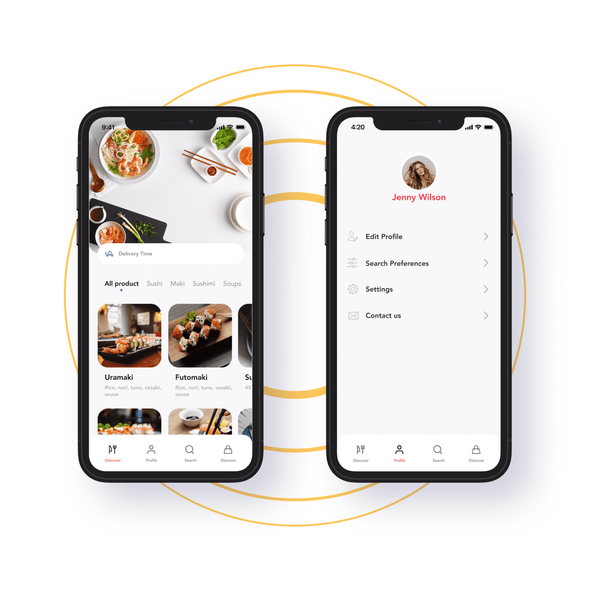 تطبيق طلب الطعام لشبكة المطاعم