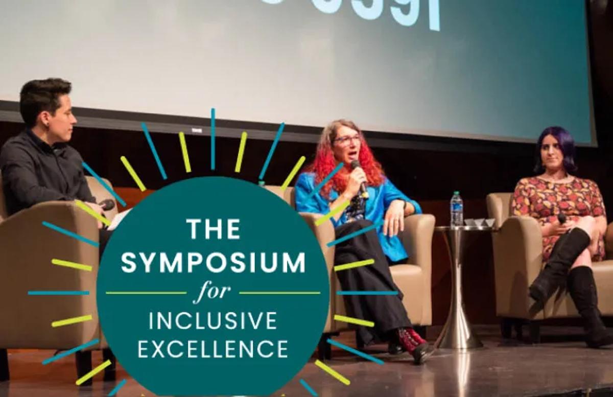 The symposium for inclusive excellence speakers on stage