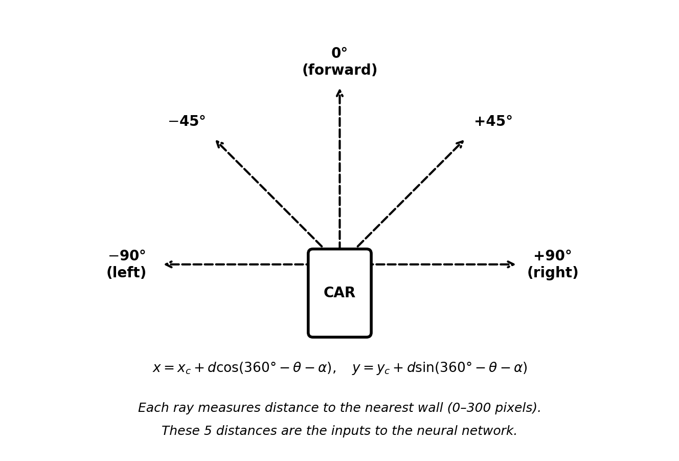 Figure 2: Sensor rays