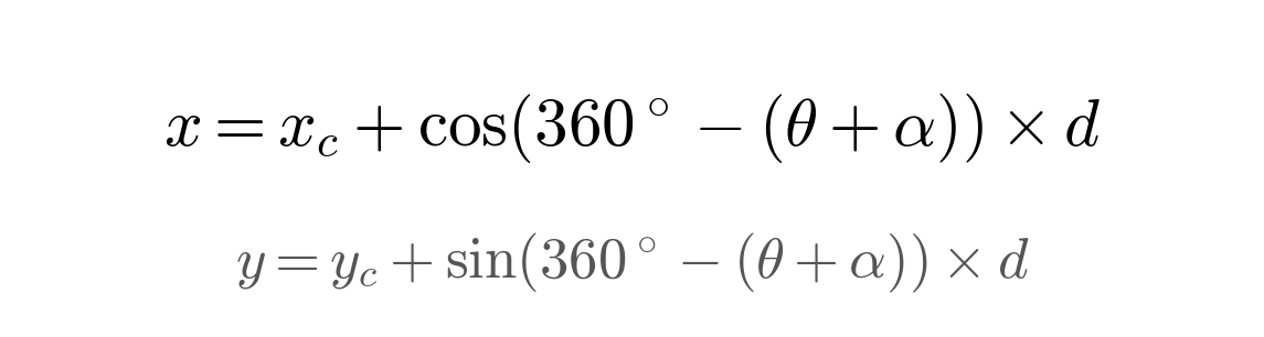 Figure 3: Sensor angle formula