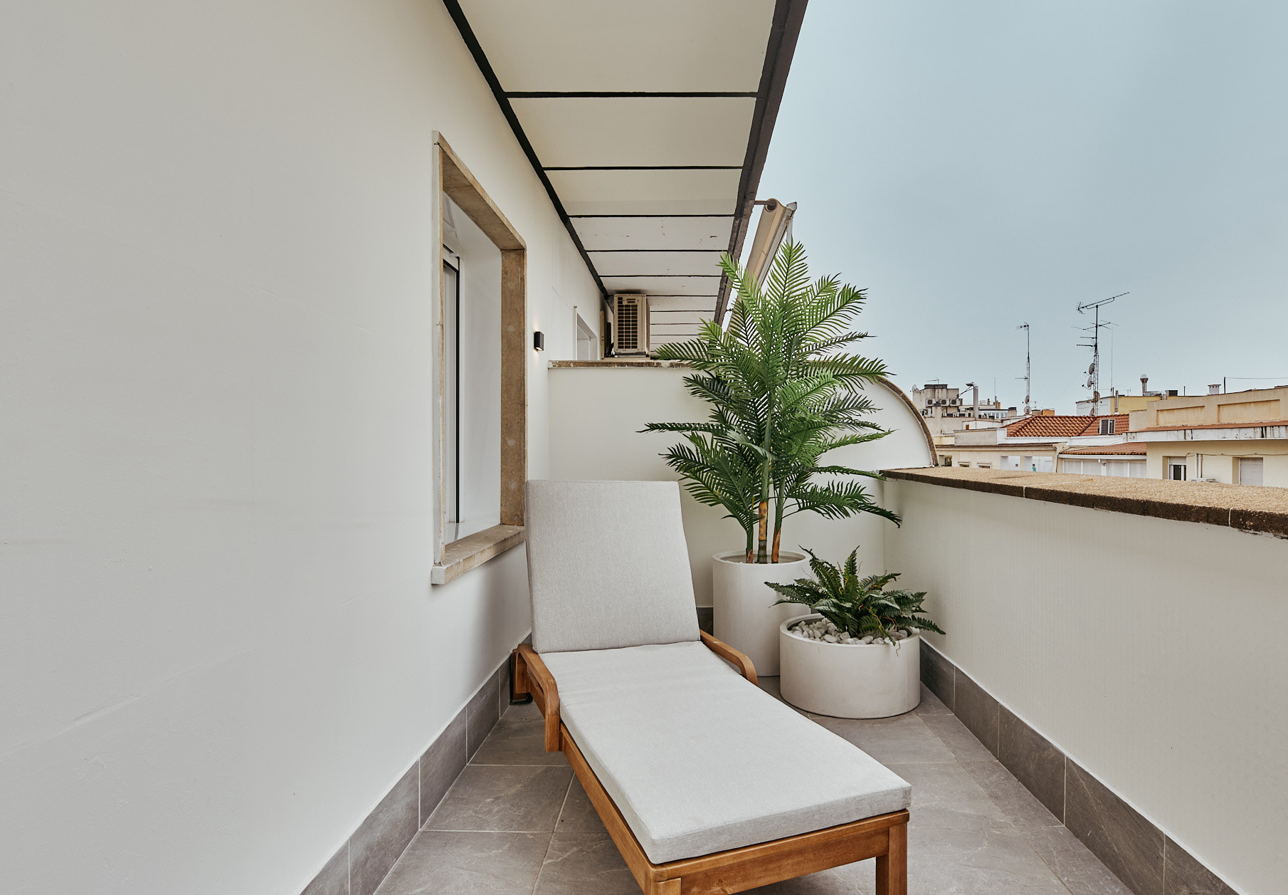 Terraza de 55 m² sobre los tejados de Lista