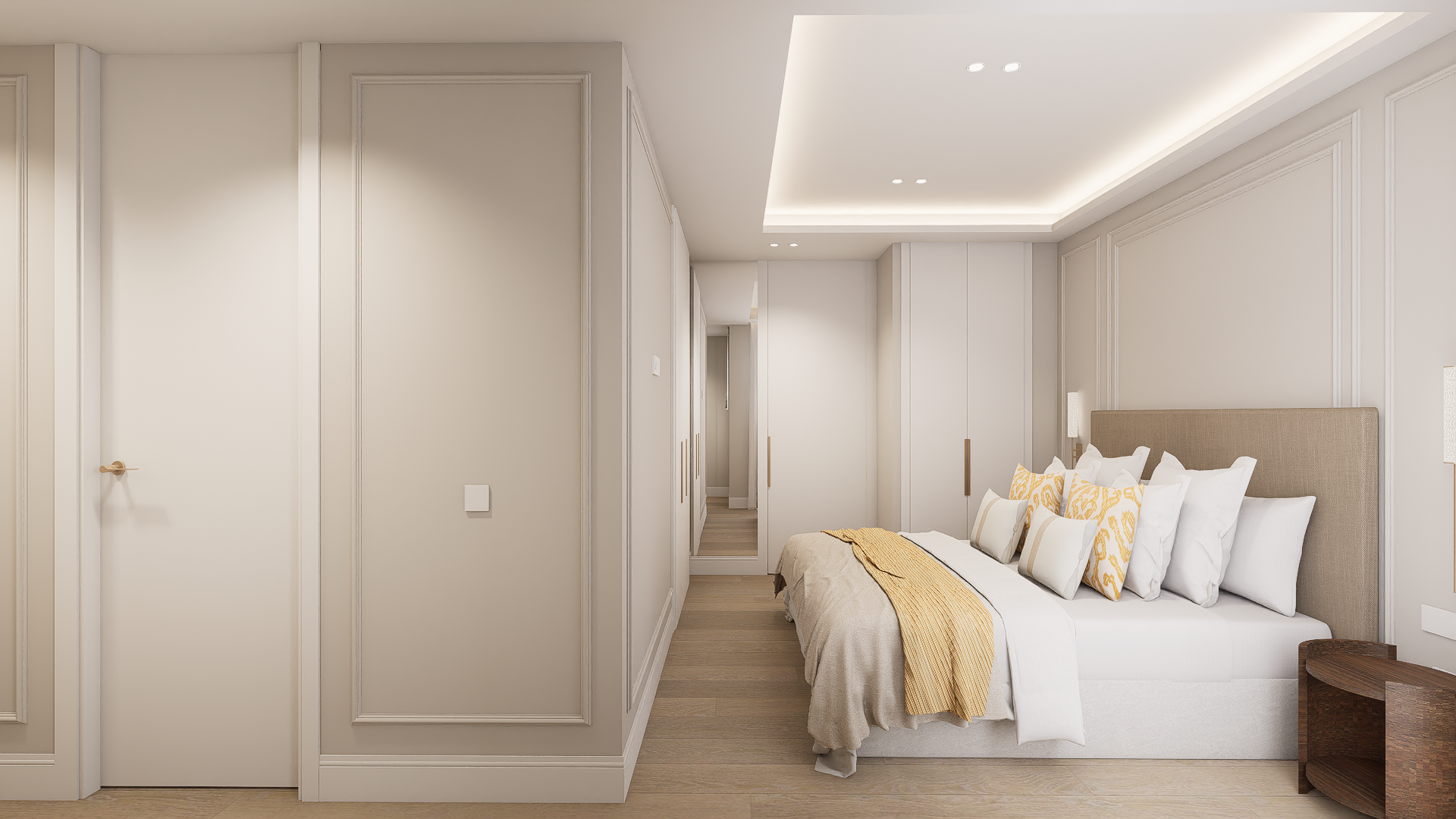 Luxury residence in Retiro Madrid with three bedrooms and a full renovation