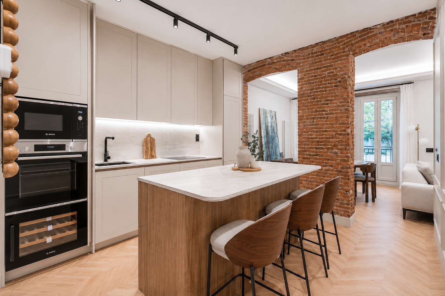 Elegant Lista Madrid apartment combining classic architecture and contemporary style