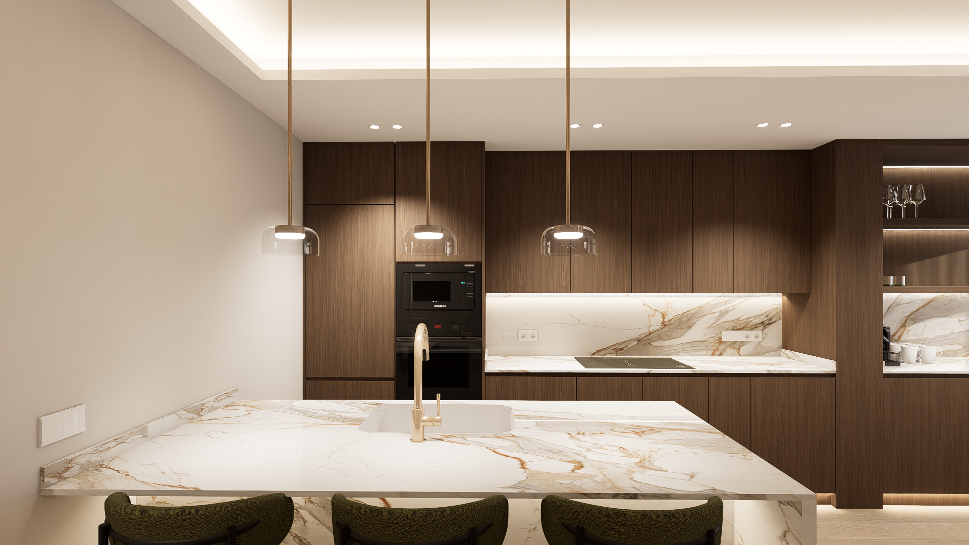 Luxury residence in Retiro Madrid with three bedrooms and a full renovation