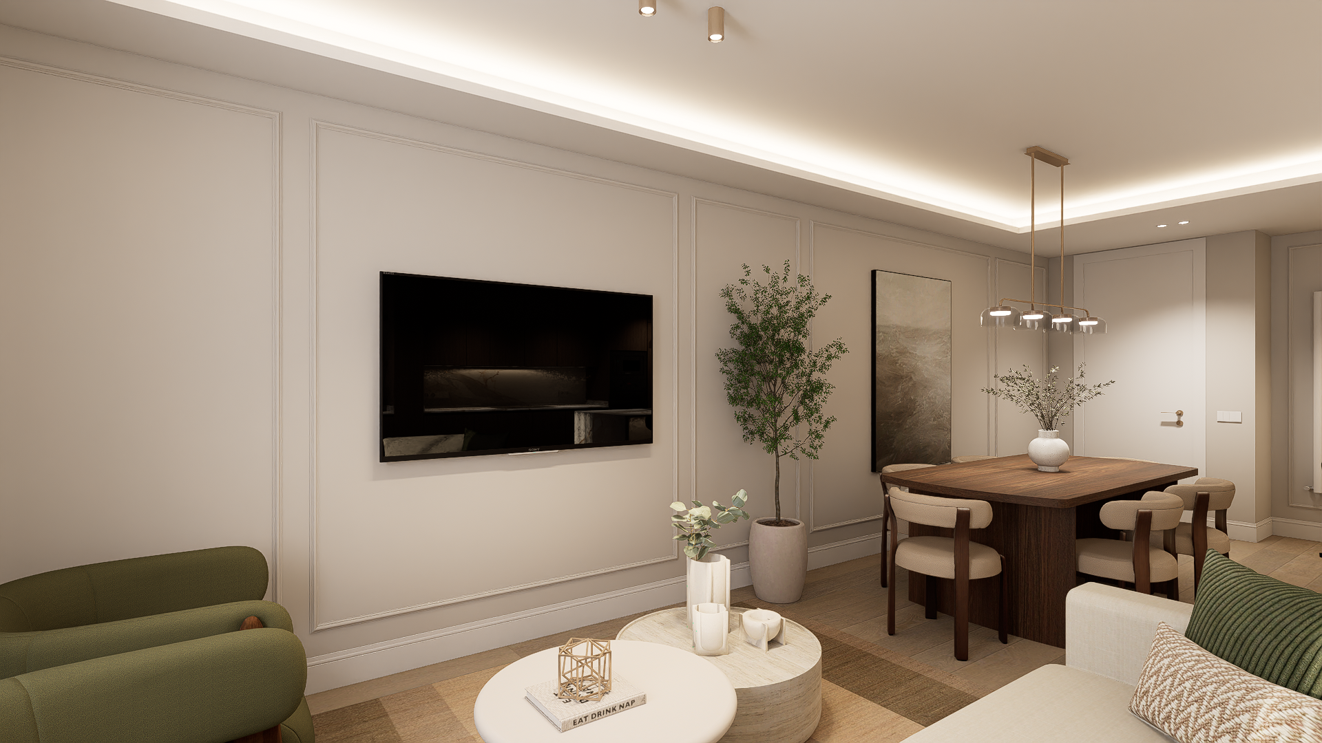 Luxury residence in Retiro Madrid with three bedrooms and a full renovation