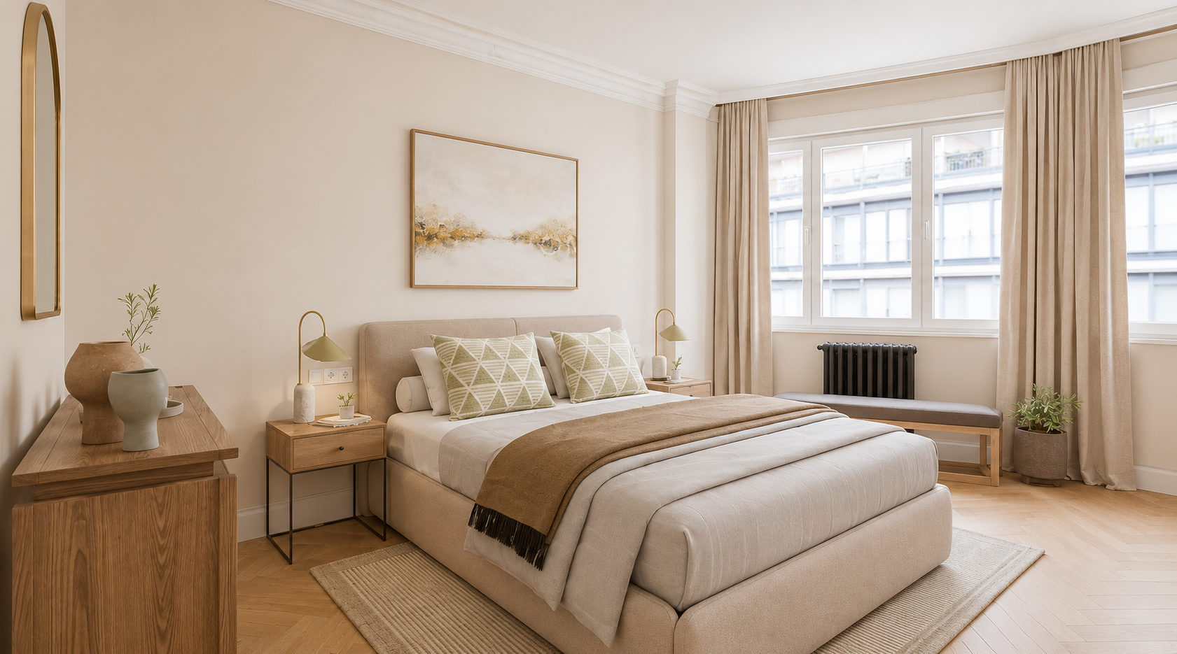 Historic charm, generous living spaces and vibrant city life in central Madrid