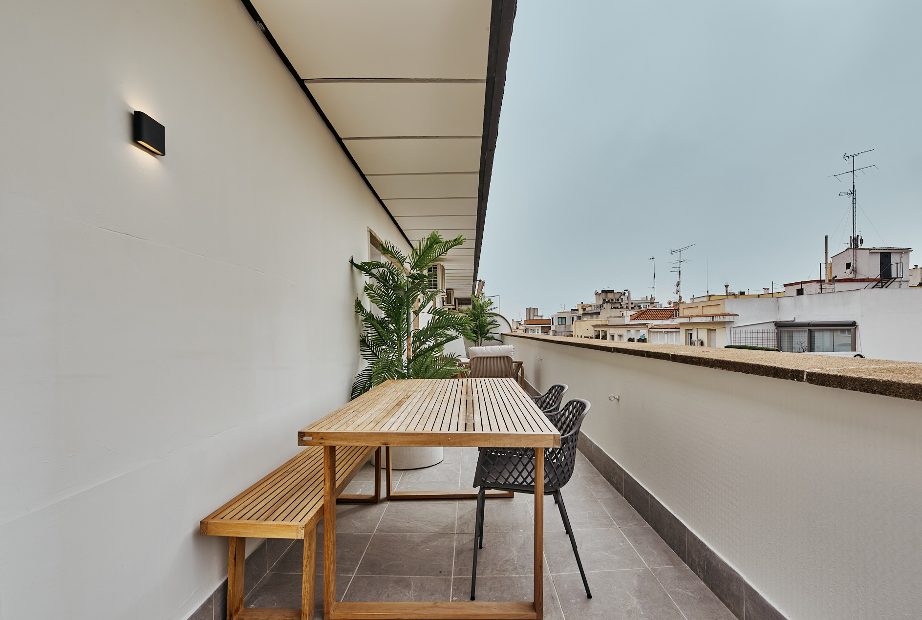 Terraza de 55 m² sobre los tejados de Lista
