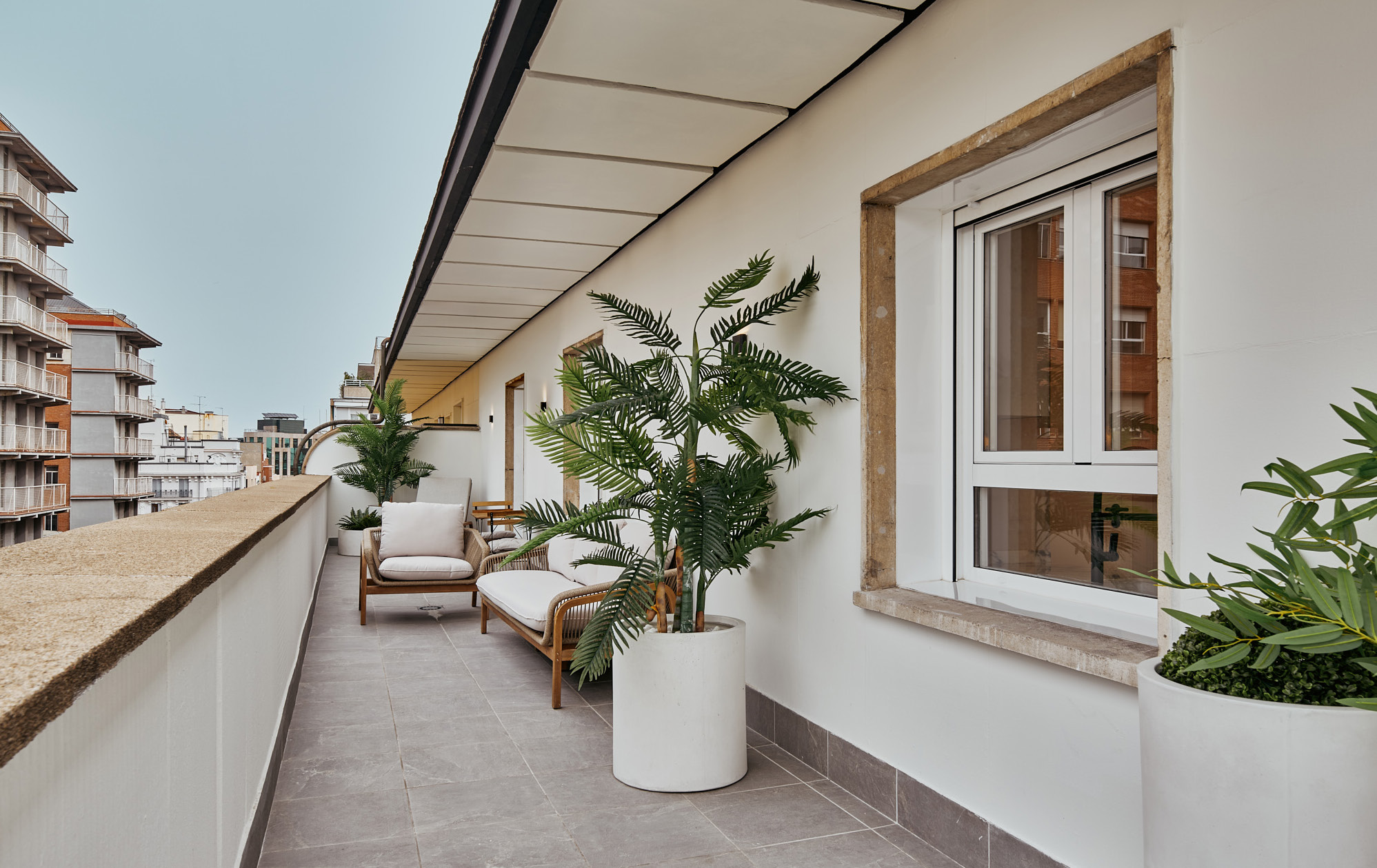 Terraza de 55 m² sobre los tejados de Lista