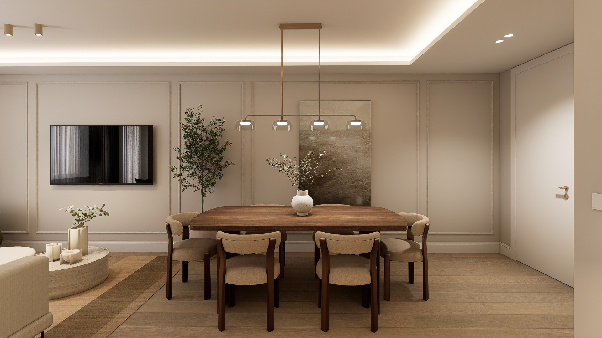 Luxury residence in Retiro Madrid with three bedrooms and a full renovation