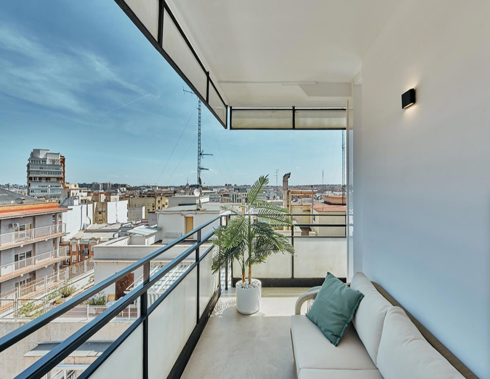 The pleasure of elevated terrace living in one of Madrid’s finest neighbourhoods