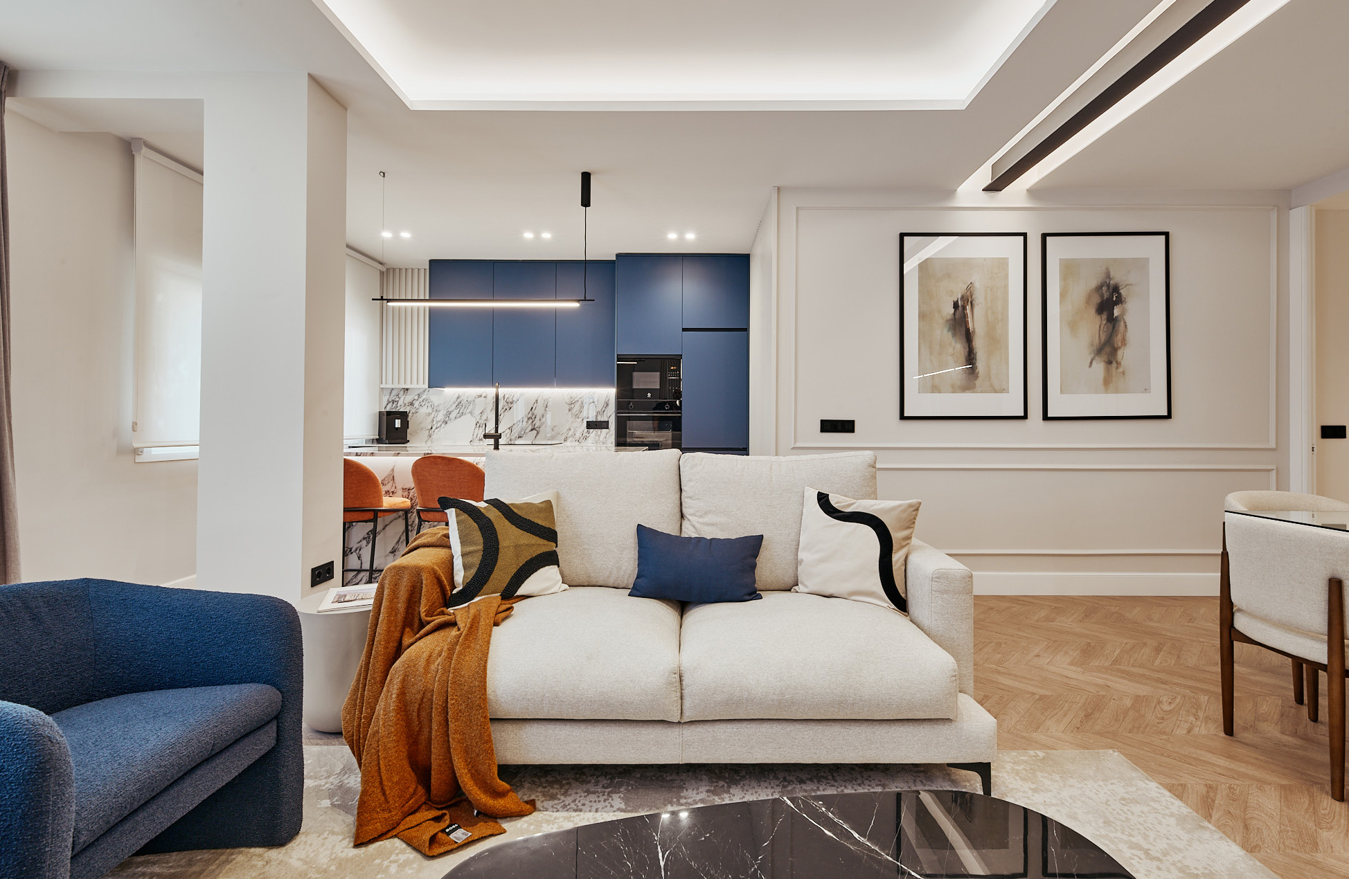 The comfort of having a terrace and private parking in Lista