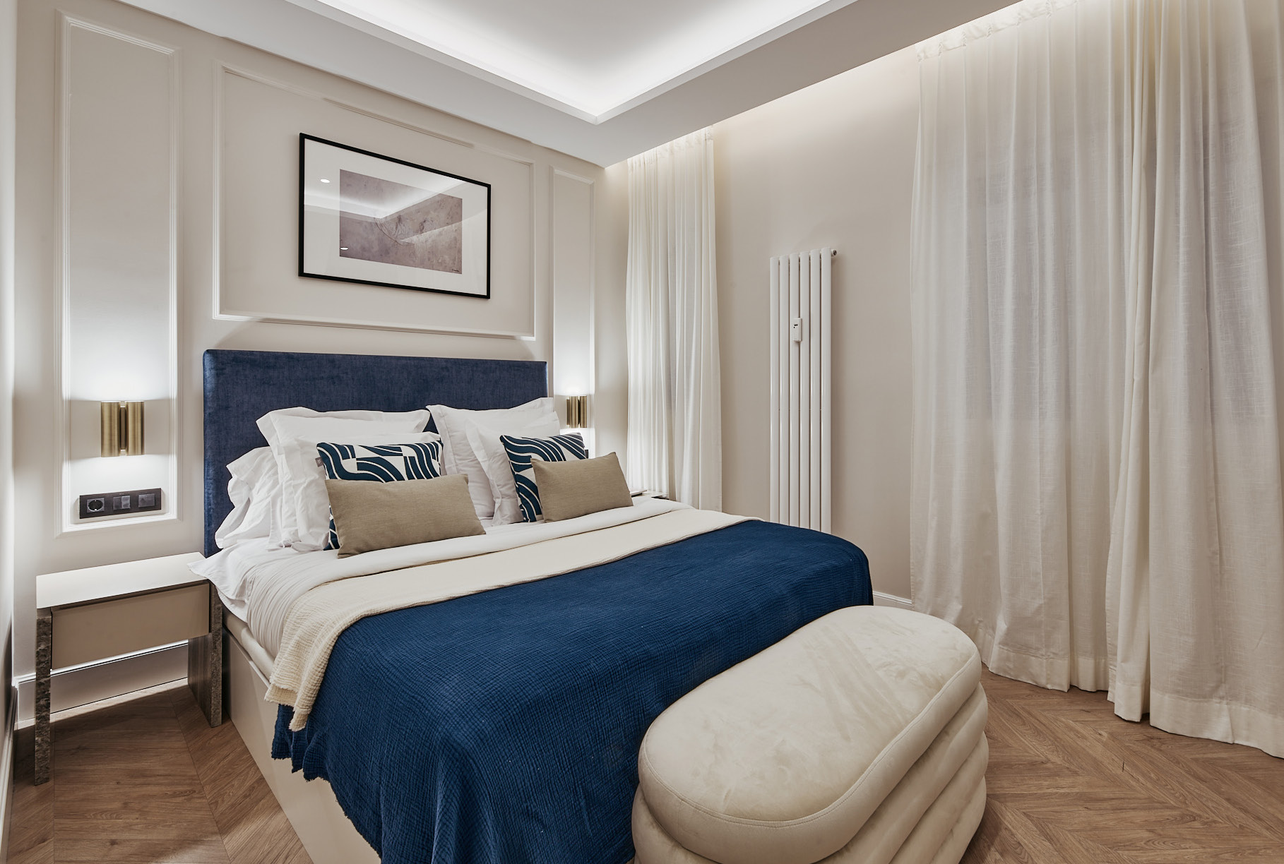 The comfort of having a terrace and private parking in Lista