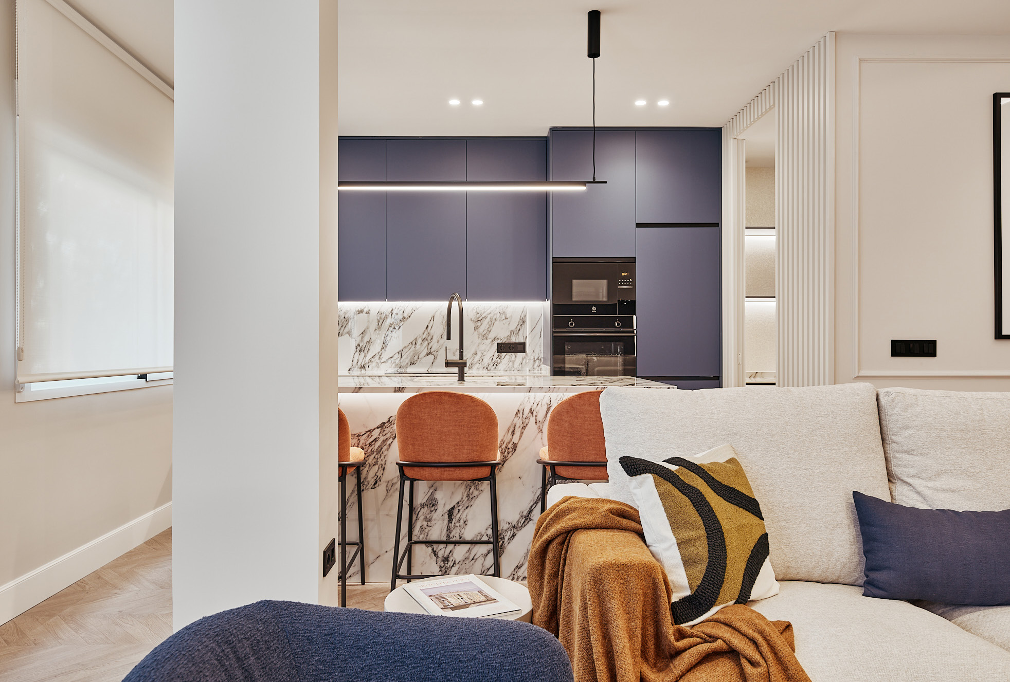 The comfort of having a terrace and private parking in Lista