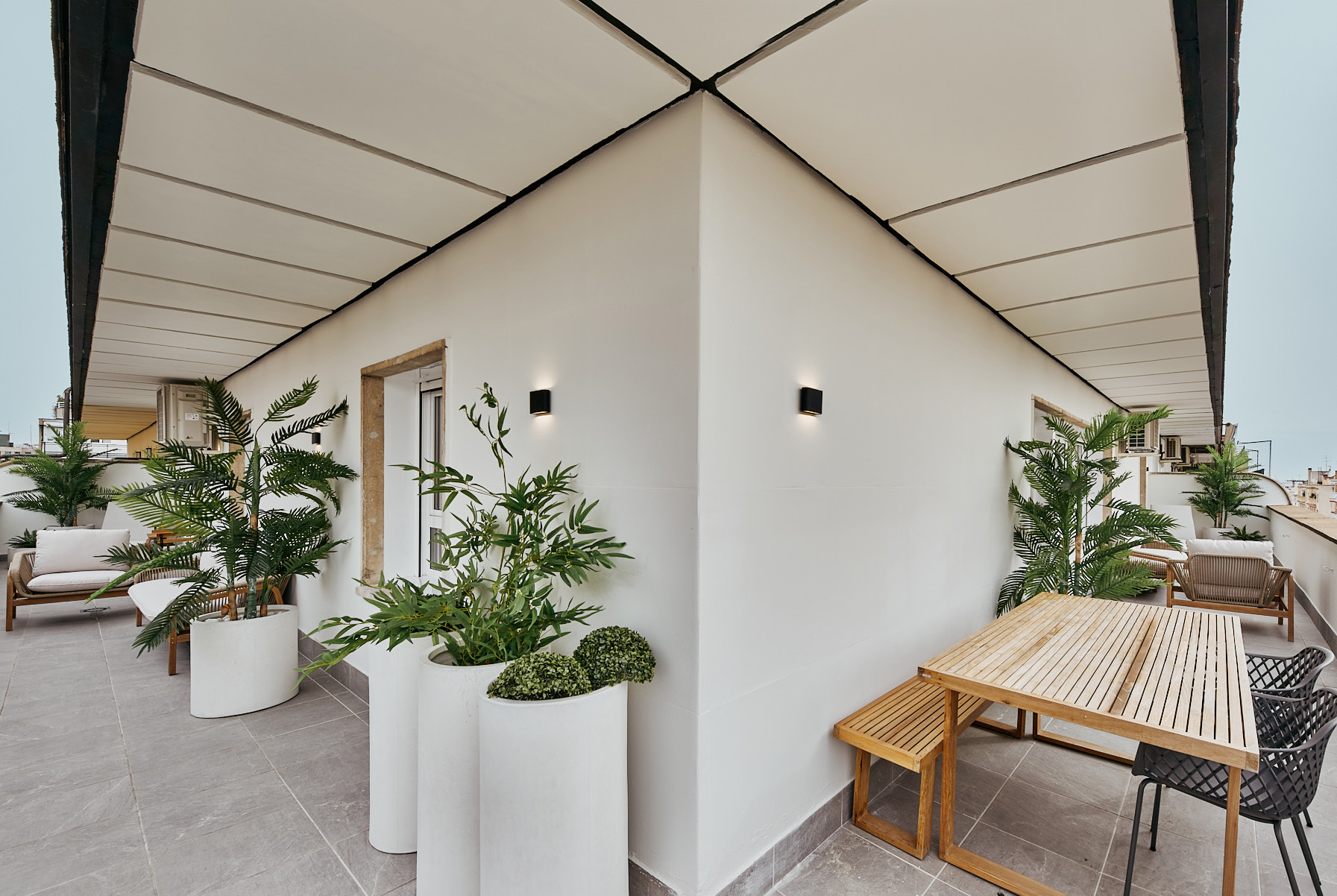 Terraza de 55 m² sobre los tejados de Lista