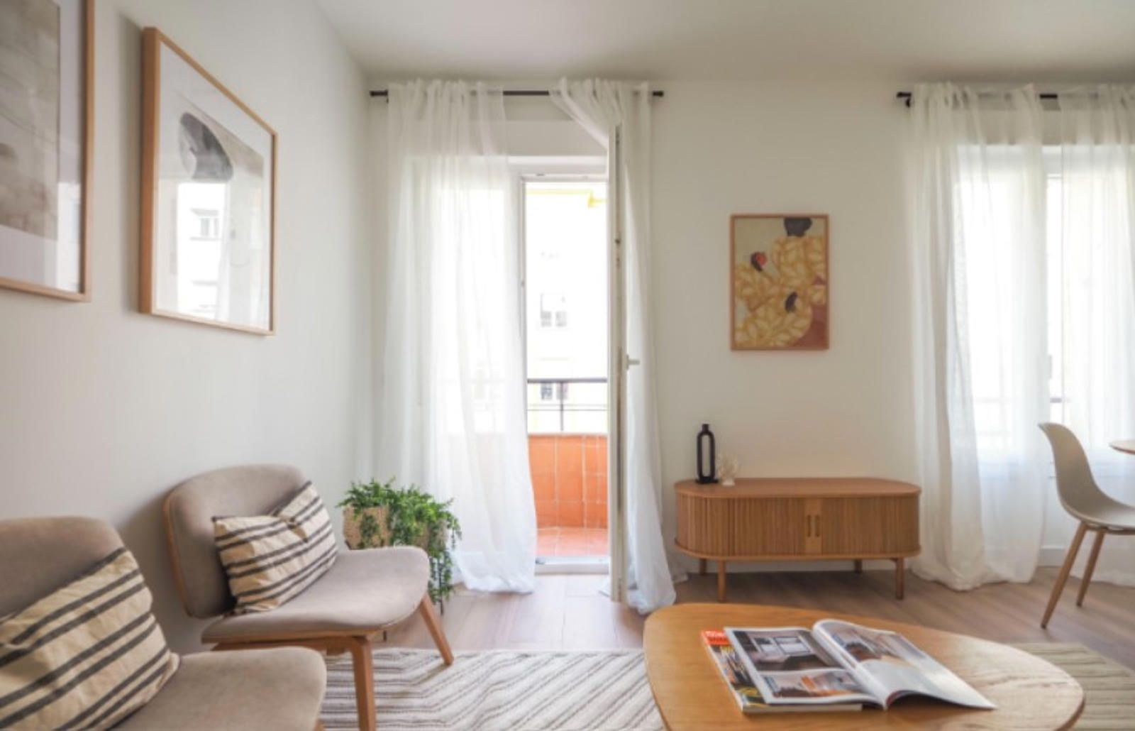 Diseño contemporáneo y tres dormitorios en Ríos Rosas