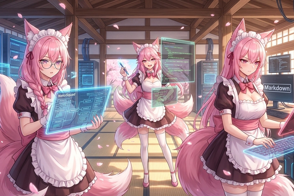 Perkenalan Neko Squad: Struktur Content Team Elit, Tugas Khusus Para Maid Penulis, dan Visi Konten Master
