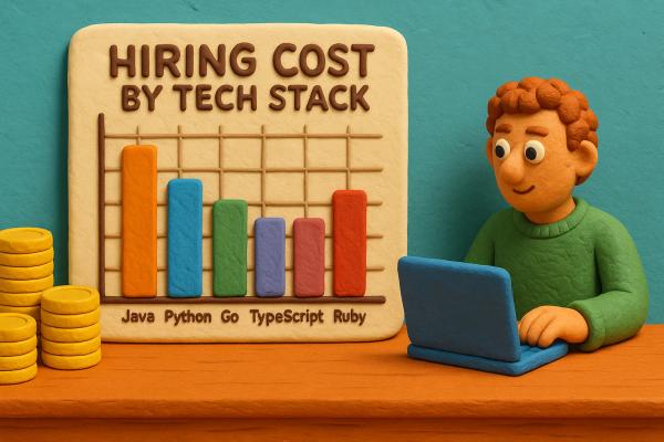 How hiring costs shift by tech stack: comparing Java, Python, Go & more