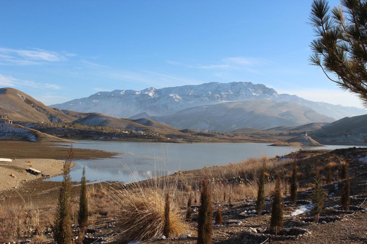Hanna Lake with the mountains around Quetta